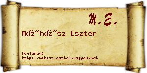 Méhész Eszter névjegykártya